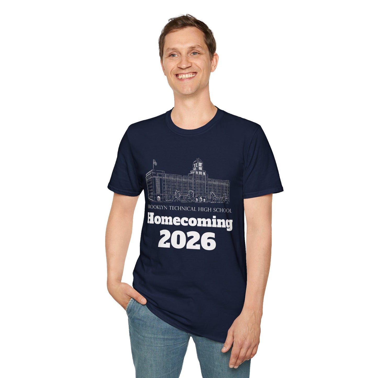 Homecoming 2026 T-Shirt — School Building Illustration