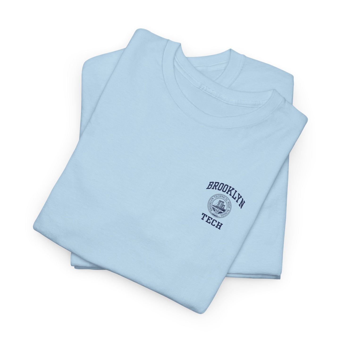 Classic Logo with Brooklyn Tech on left chest - Men's Heavy Cotton T-Shirt