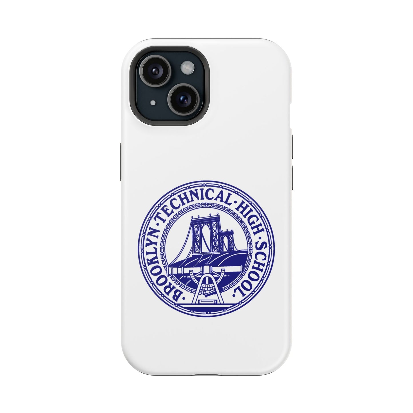 Classic Tech Seal - Impact-Resistant Phone Cases - Iphone Or Samsung - White