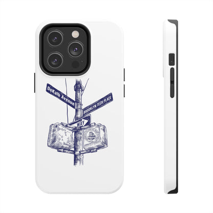 Dekalb Ave & Brooklyn Tech Place - Tough Phone Cases - White