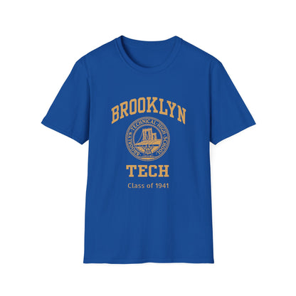 Class of 1941 - Classic Logo with Brooklyn Tech - Gildan Softstyle T-Shirt