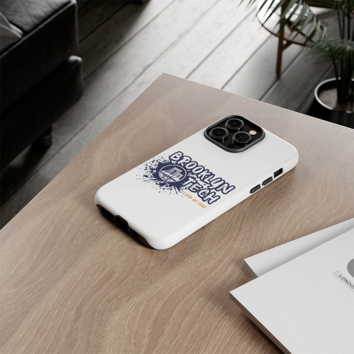 Class of 1990 Commemorative Tough Cases - iPhone Only - Gold font on White background