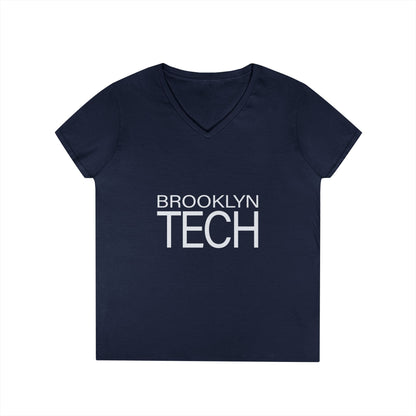 Modern Brooklyn Tech Ladies' V-Neck T-Shirt