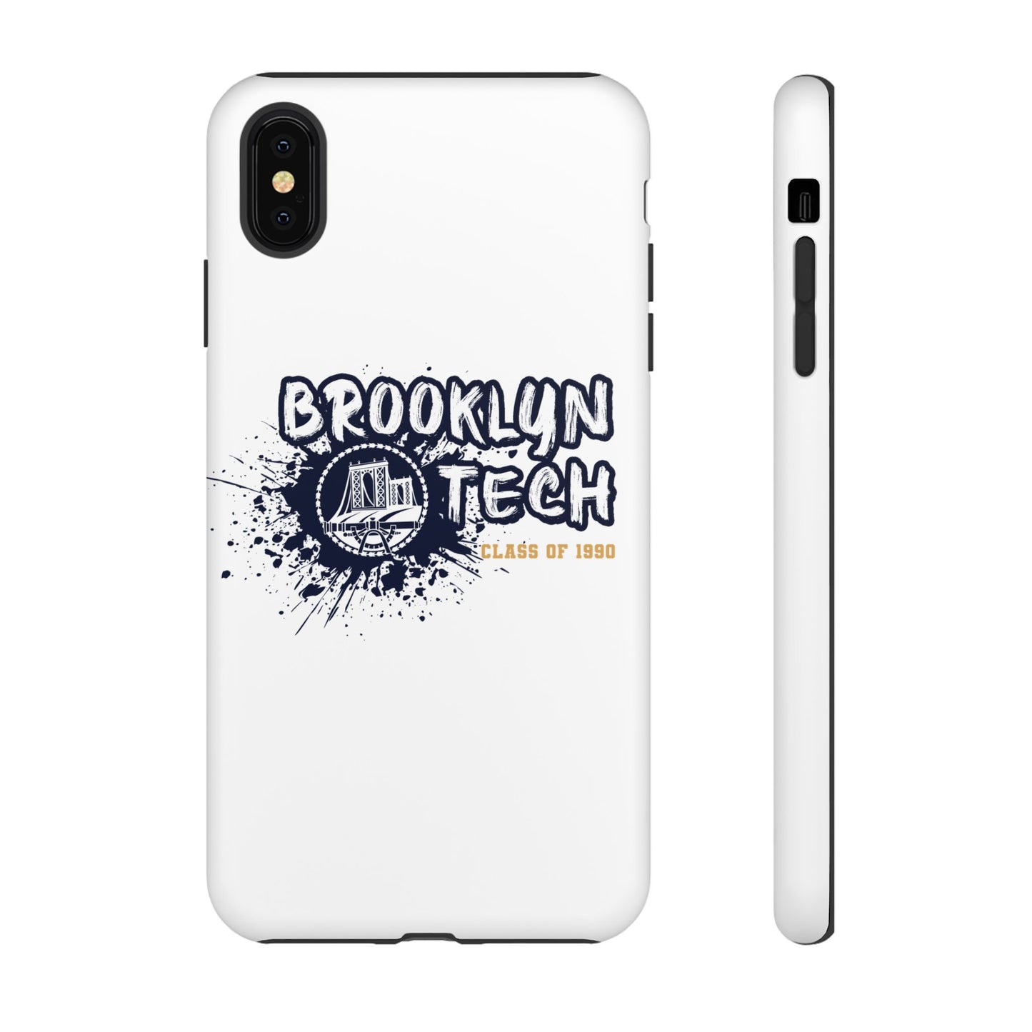 Class Of 1990 Commemorative Tough Cases - Apple & Samsung Only - Gold Font On White Background