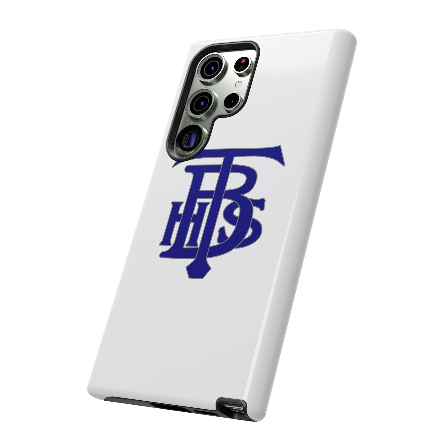 Stacked Logo - Tough Phone Cases - White