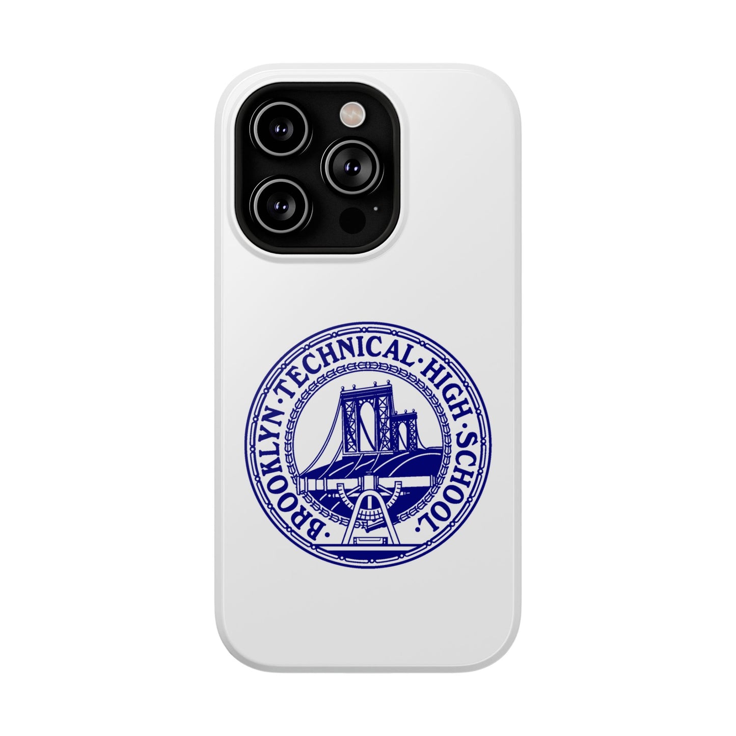 Classic Tech Seal - Impact-Resistant Phone Cases - Iphone Or Samsung - White