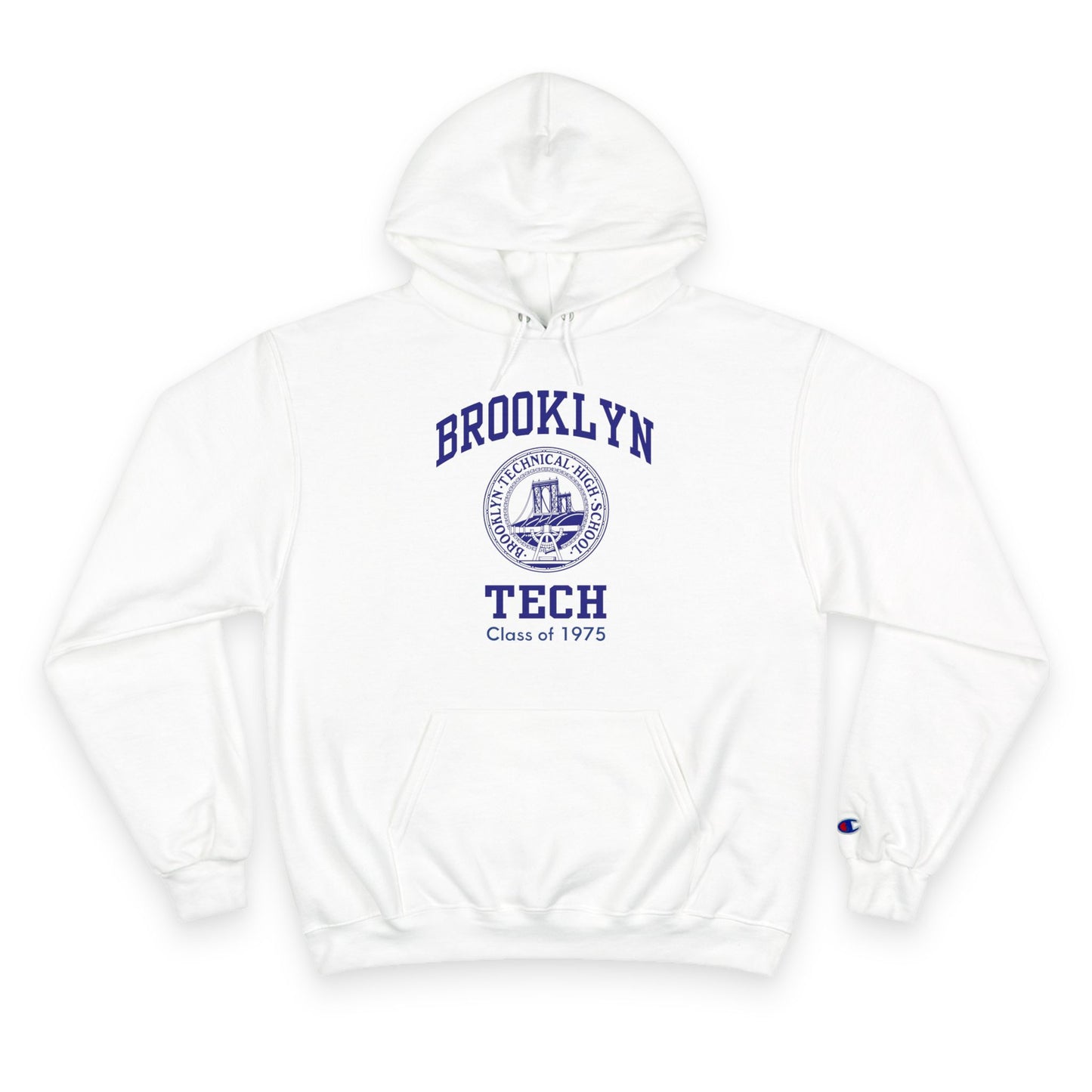 Brooklyn Tech Classic Logo - Champion Hoodie - Class Of 1975
