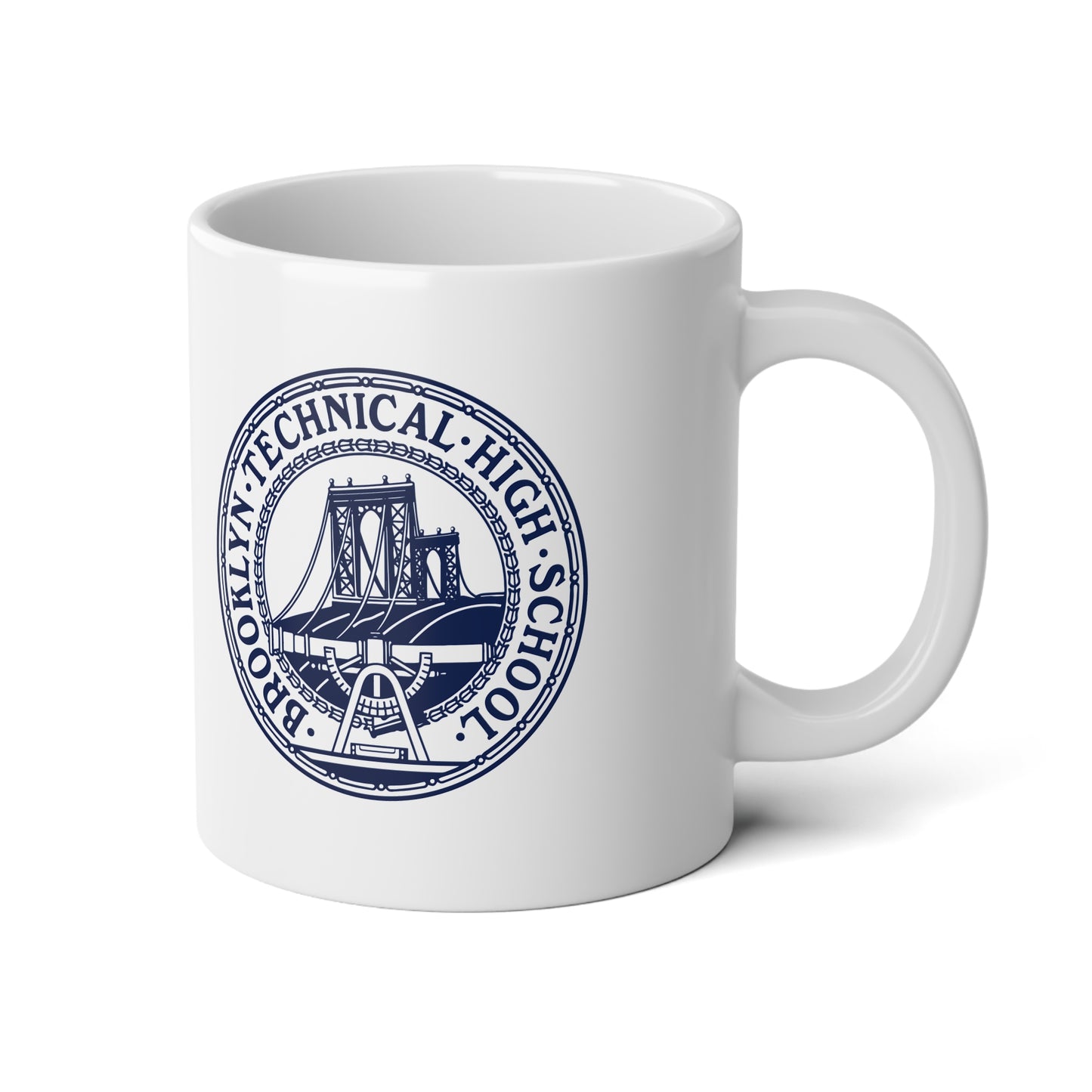 Vintage Brooklyn Technical Seal Design - 20oz Jumbo Coffee Mug