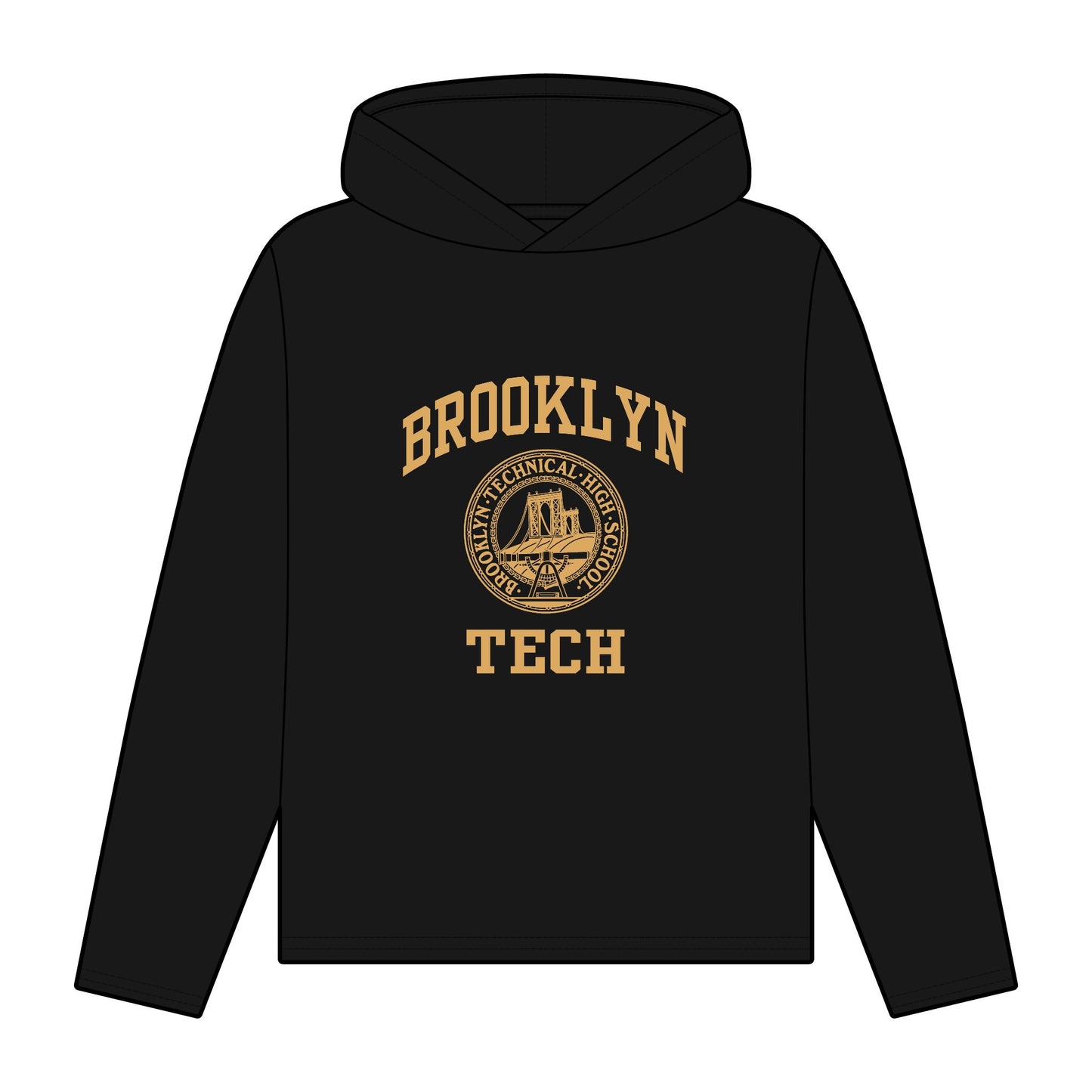 Brooklyn Tech Classic Logo - Ladies Organic Relaxed Fit Hoodie