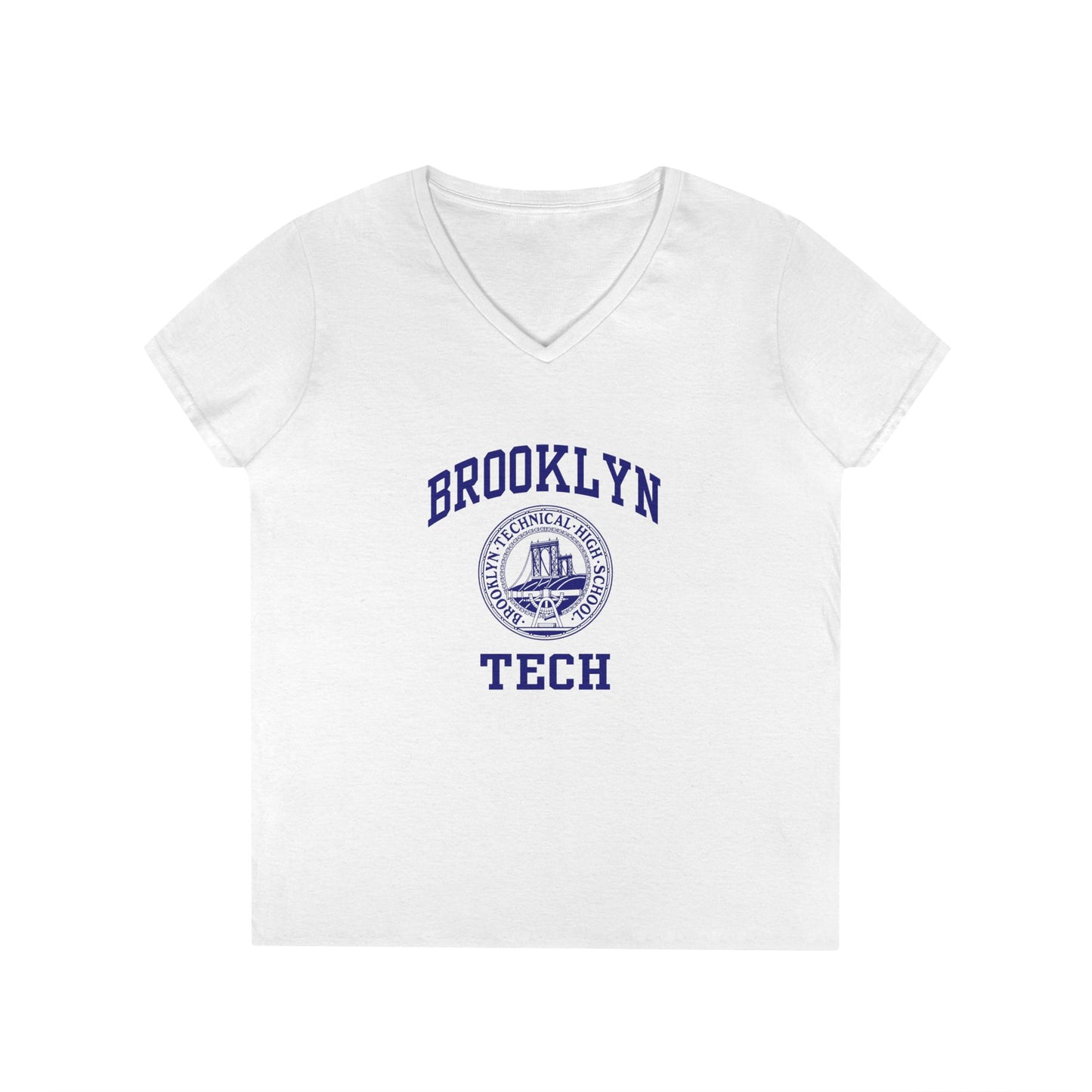 Brooklyn Tech Classic Logo - Ladies' V-Neck T-Shirt