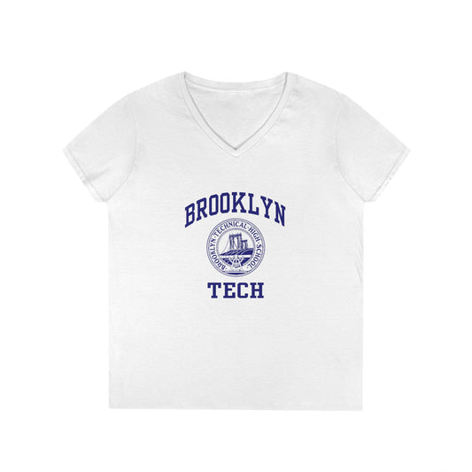 Brooklyn Tech Classic Logo - Ladies' V-Neck T-Shirt