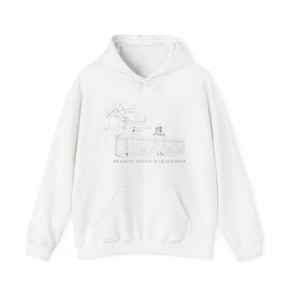 Boutique - Monochrome Building & Map -Men's Heavy Blend Hoodie