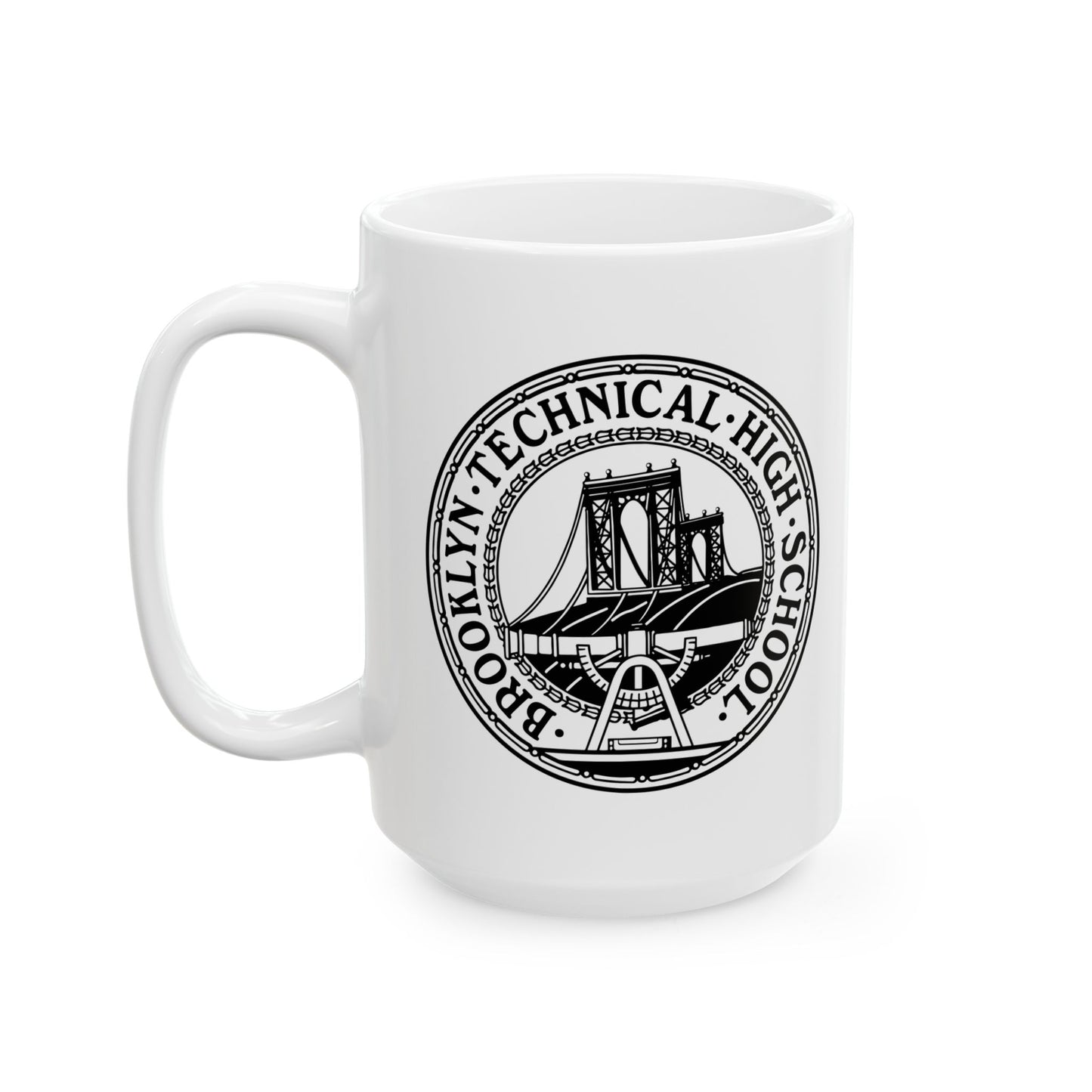 Dekalb Ave & Brooklyn Tech Pl - Ceramic Mug, (11oz, 15oz) - B&w