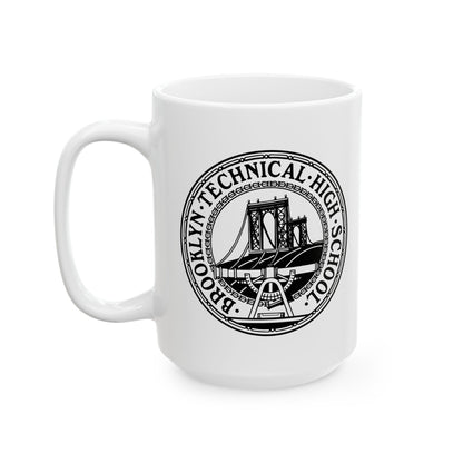 Dekalb Ave & Brooklyn Tech Pl - Ceramic Mug, (11oz, 15oz) - B&w