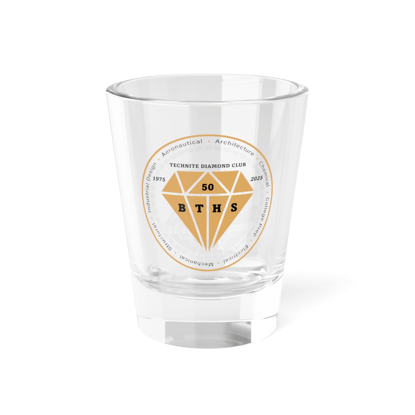 Class Of 1975 Commemorative Shot Glass, 1.5oz