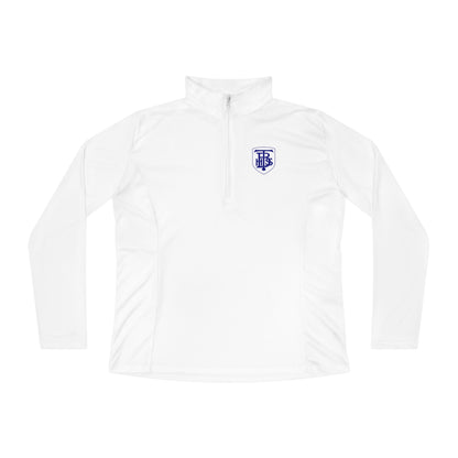 Stacked Tech Logo - Ladies Quarter-Zip Pullover