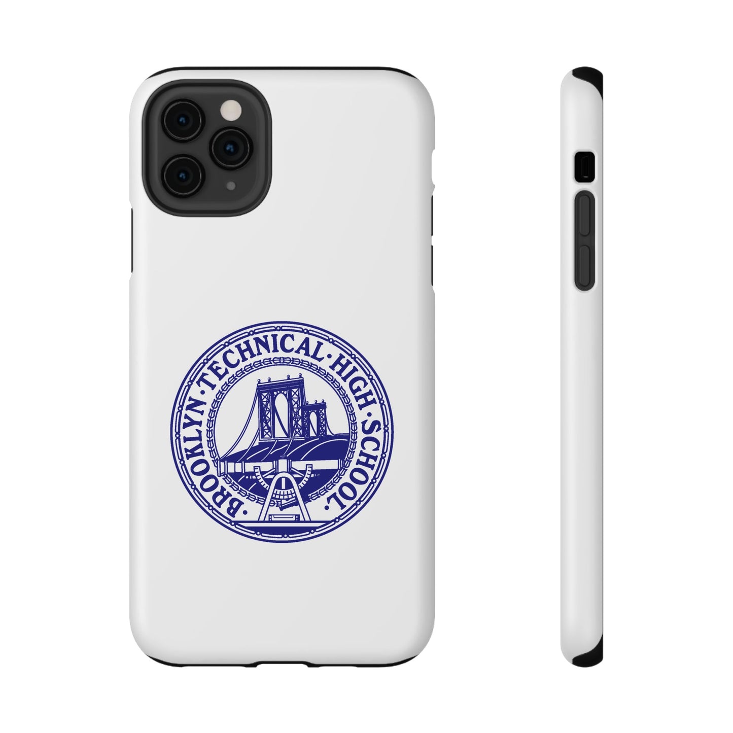 Classic Tech Seal - Impact-Resistant Phone Cases - Iphone Or Samsung - White