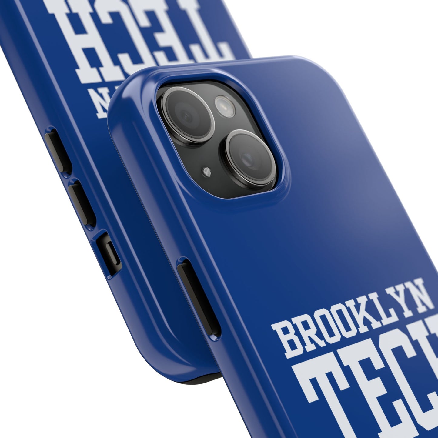 Brooklyn Tech Class of 1995 Tough Phone Case - Blue with white graphics