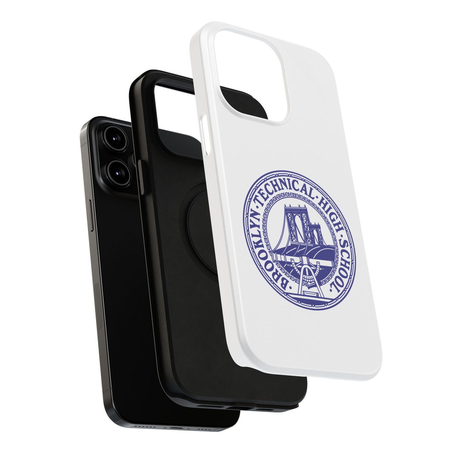 Classic Tech Seal - Impact-Resistant Phone Cases - Iphone Or Samsung - White