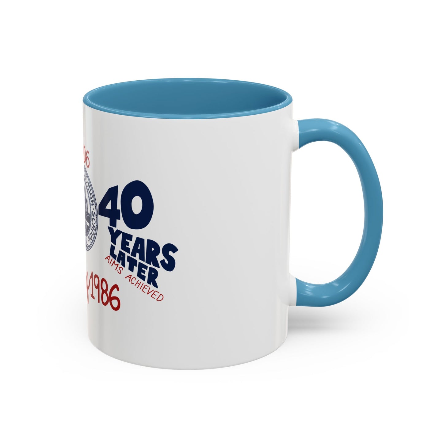 Class of 1986 Coffee Mug with navy handle (11oz, 15oz)