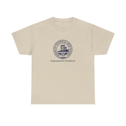 Classic Tech Logo - Engineered for Excellence - Men's Heavy Cotton T-Shirt