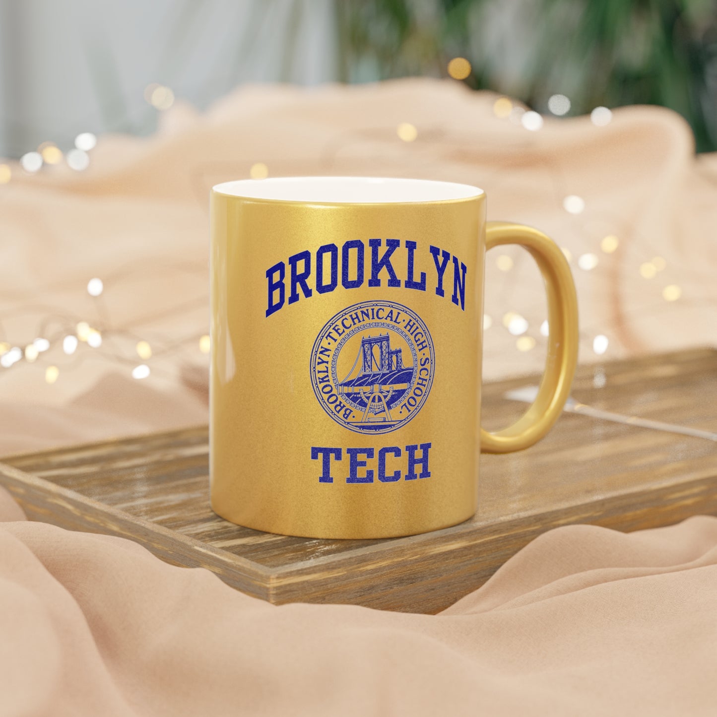 Brooklyn Tech Classic Logo - Metallic Mug (silver\gold)