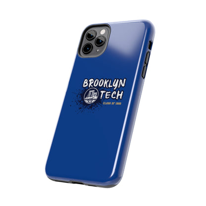 Class Of 1990 Commemorative Tough Phone Cases - Gold Font With Dark Blue Background