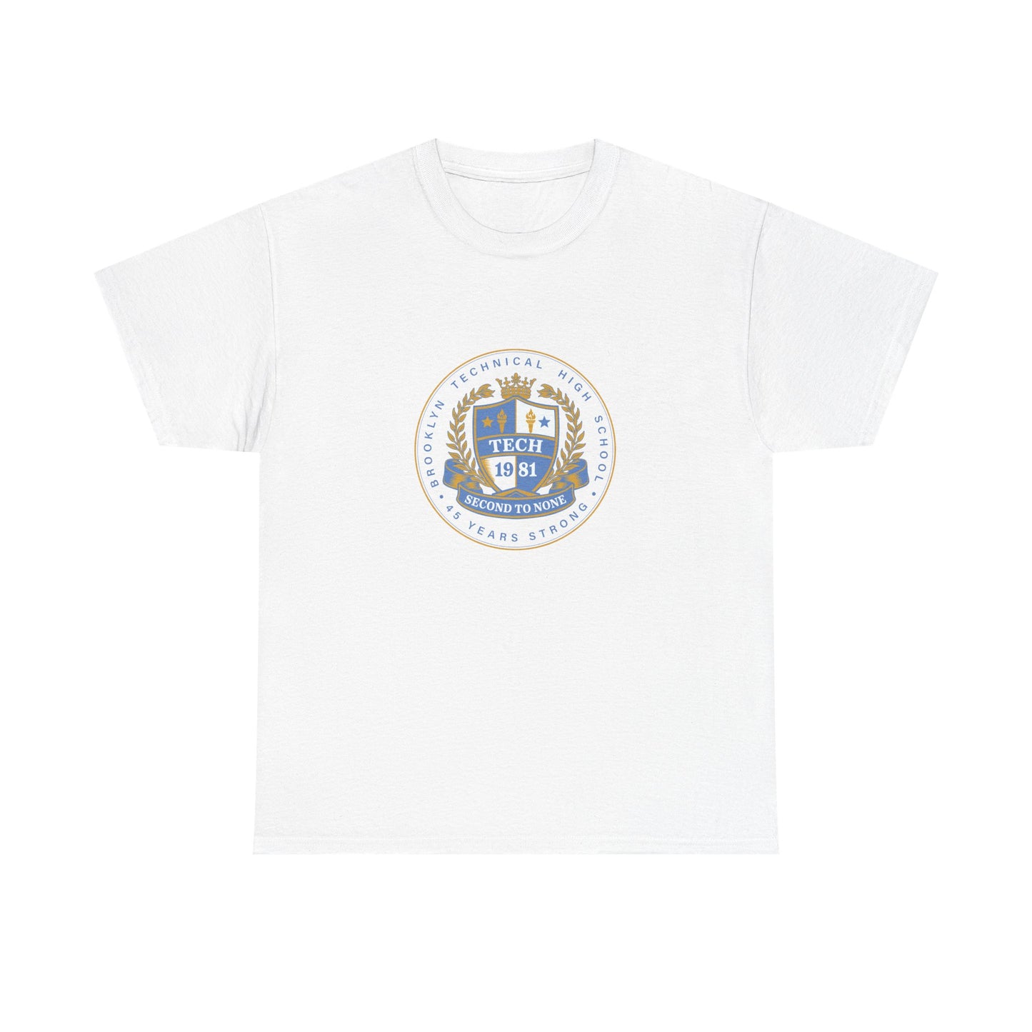 Class of 1981 45 Years Strong - Men's Heavy Cotton T-Shirt - Light Blue Logo