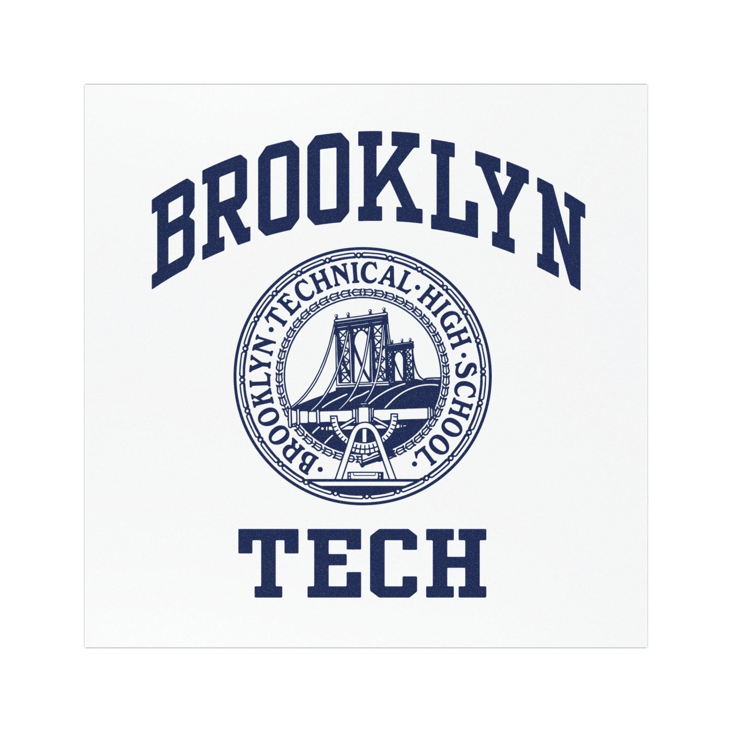 Classic Logo with Brooklyn Tech Car Magnet