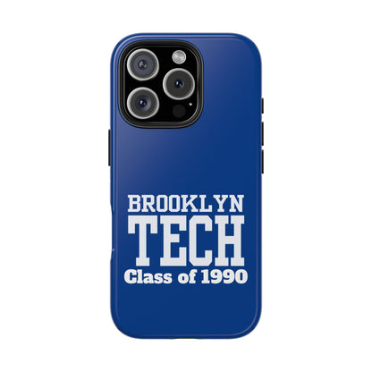 Brooklyn Tech Class Of 1990 Tough Phone Case - Blue
