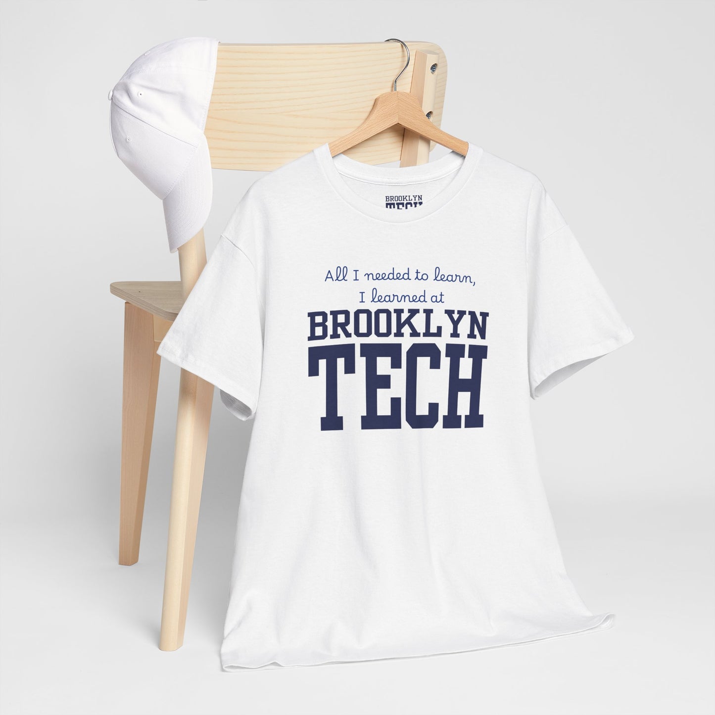 Boutique - All I needed to learn, I learned at Brooklyn Tech - Men's Heavy Cotton T-Shirt