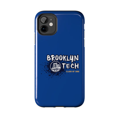 Class Of 1990 Commemorative Tough Phone Cases - Gold Font With Dark Blue Background