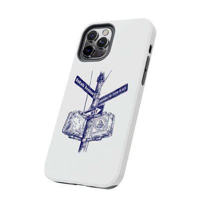 Dekalb Ave & Brooklyn Tech Place - Tough Phone Cases - White