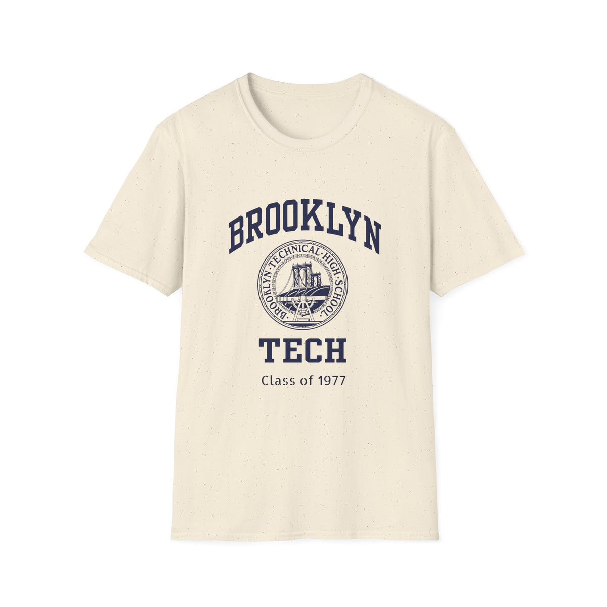 Class of 1977 - Classic Logo with Brooklyn Tech - Gildan Softstyle T-Shirt