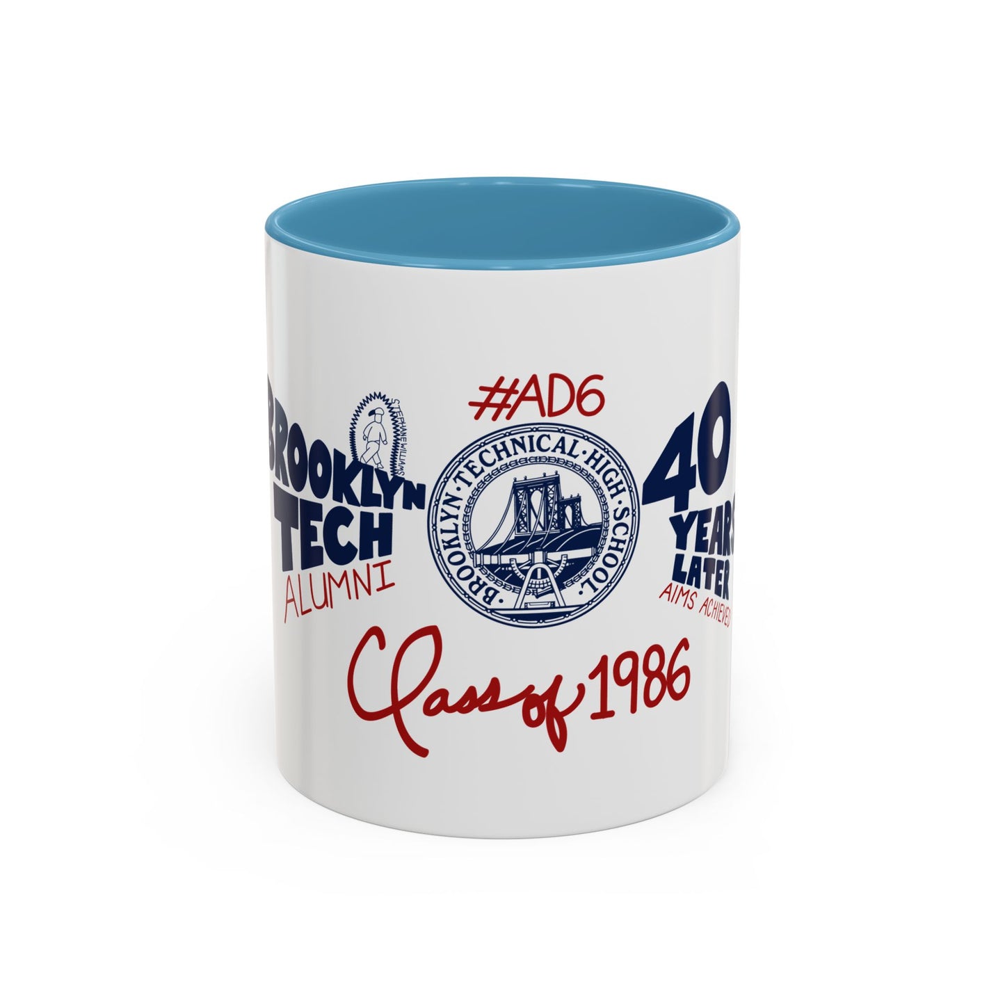 Class of 1986 Coffee Mug with navy handle (11oz, 15oz)