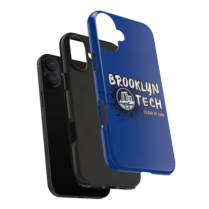 Class Of 1990 Commemorative Tough Phone Cases - Gold Font With Dark Blue Background