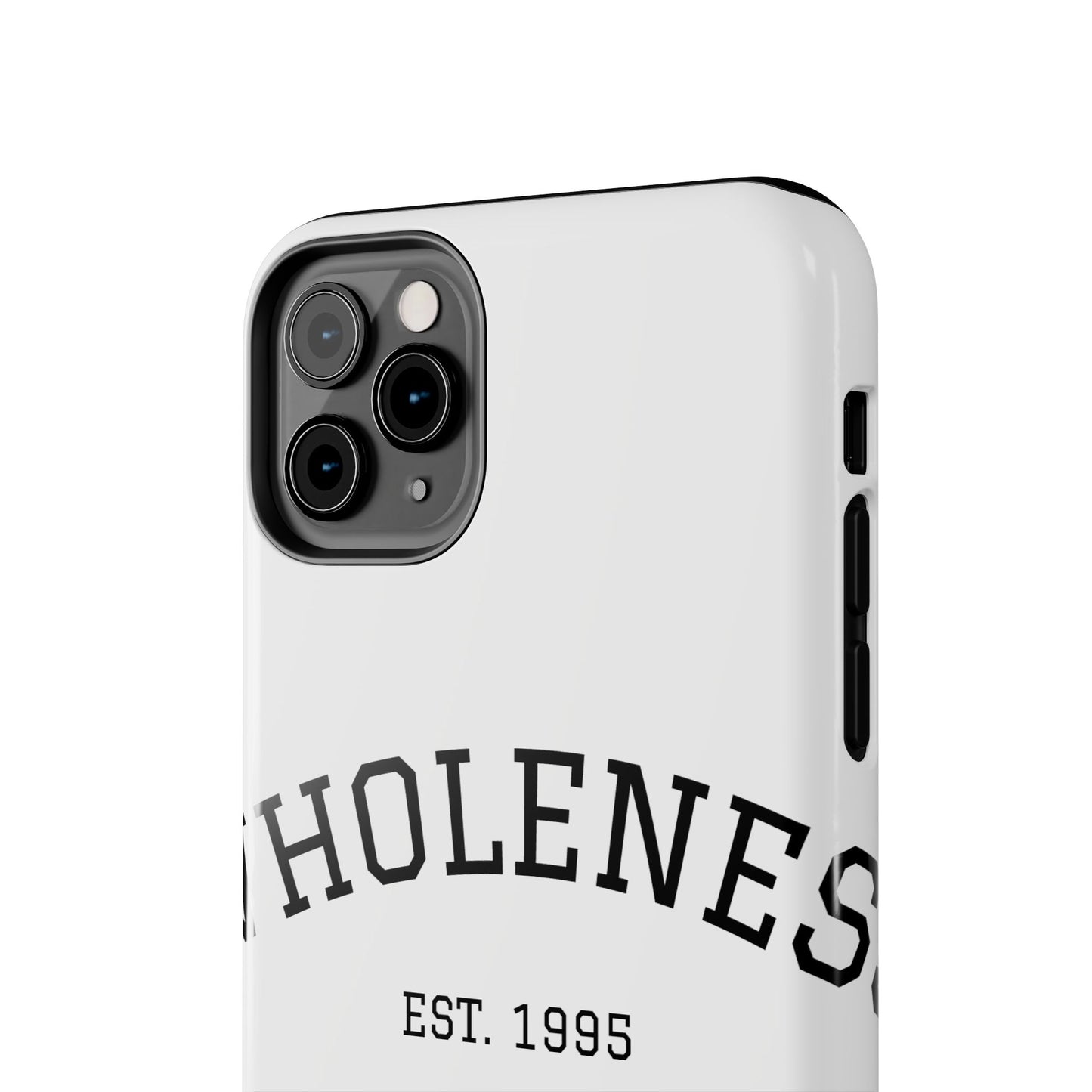 Wholeness Est. 1995 Tough Phone Case — Minimal Arch Text Protective Cover