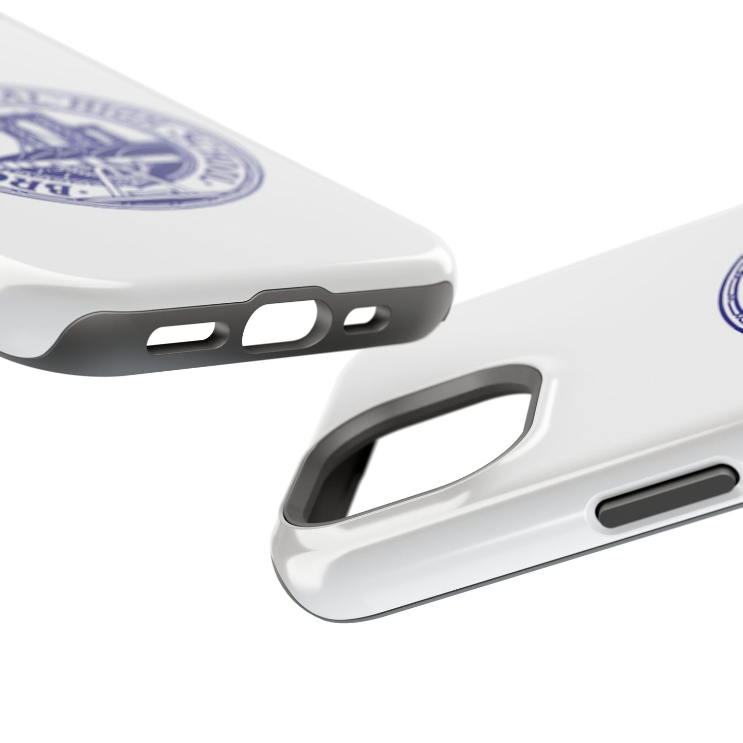 Classic Tech Seal - Impact-Resistant Phone Cases - Iphone Or Samsung - White