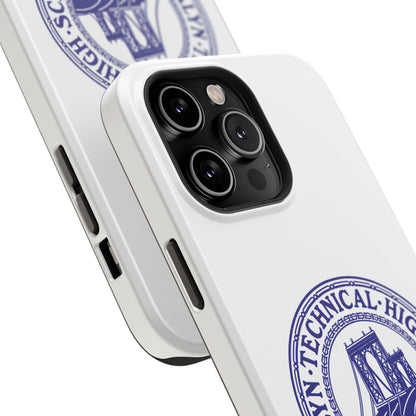 Classic Tech Seal - Impact-Resistant Phone Cases - Iphone Or Samsung - White