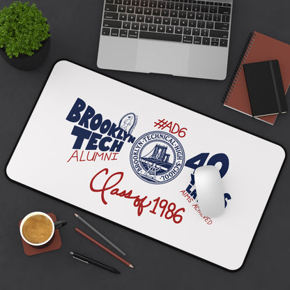 Class of 1986 40th Reunion Desk Mat - Navy logo