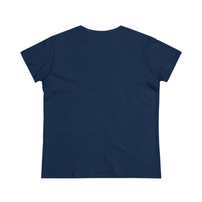 Boutique - Monochrome Building & Map - Ladies Midweight Cotton T-Shirt