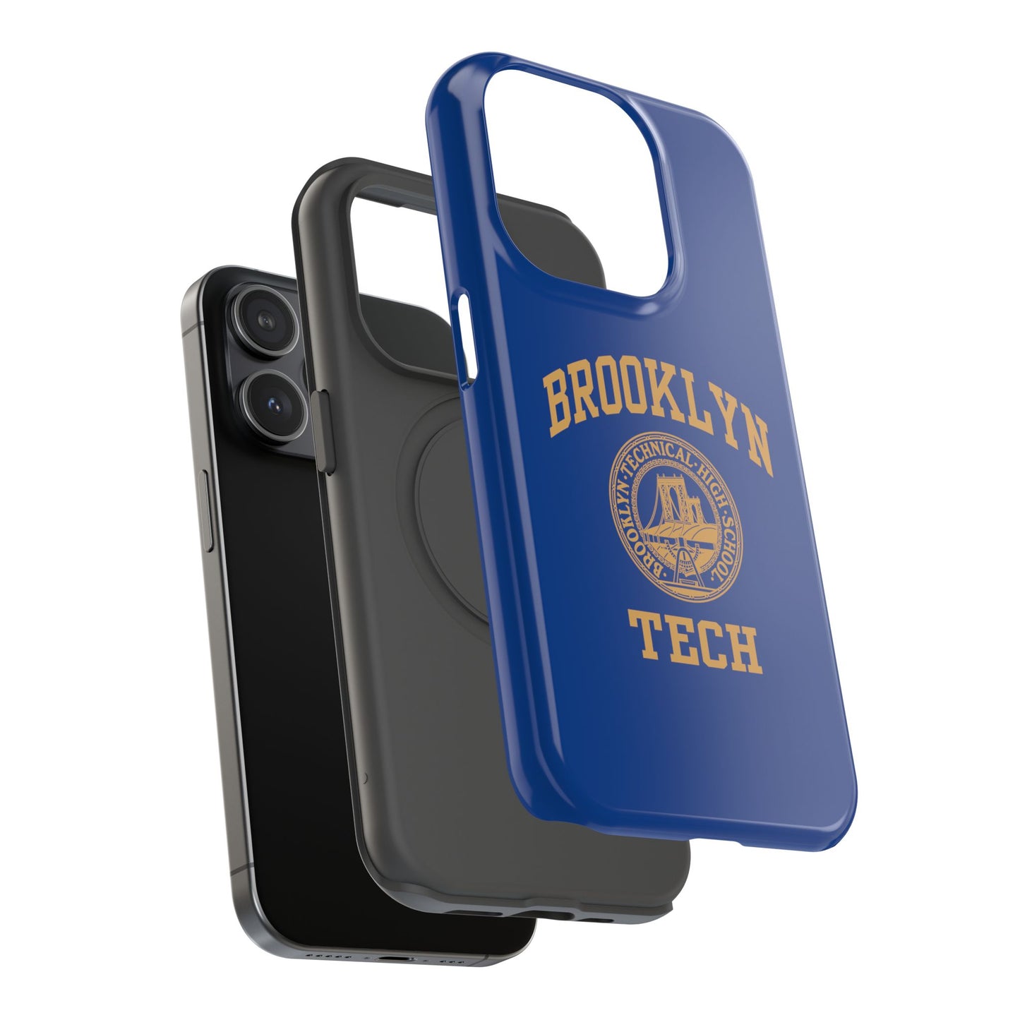 Brooklyn Tech Classic Logo - Impact-Resistant Phone Cases - Iphone Or Samsung - Navy