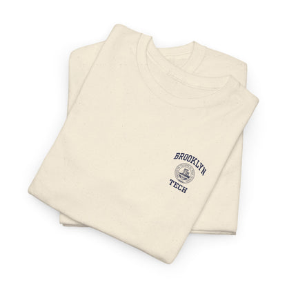 Classic Logo with Brooklyn Tech on left chest - Men's Heavy Cotton T-Shirt
