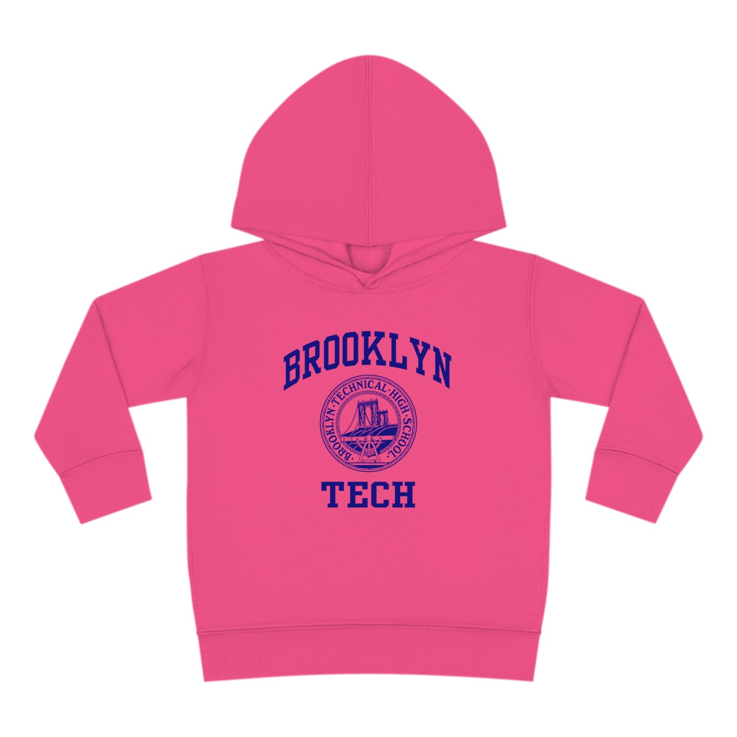 Family - Classic Brooklyn Tech Logo - Toddler Pullover Fleece Hoodie