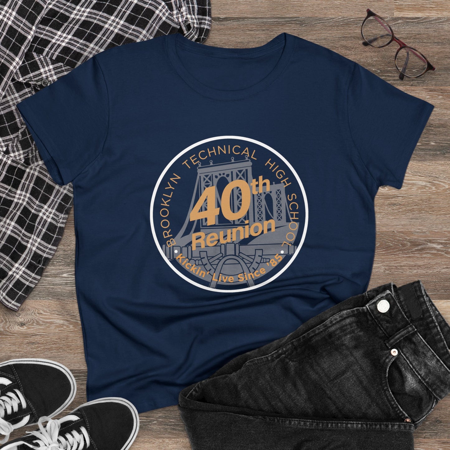 Class Of 1985 Commemorative Women's Midweight Cotton T-Shirt - 40th Reunion