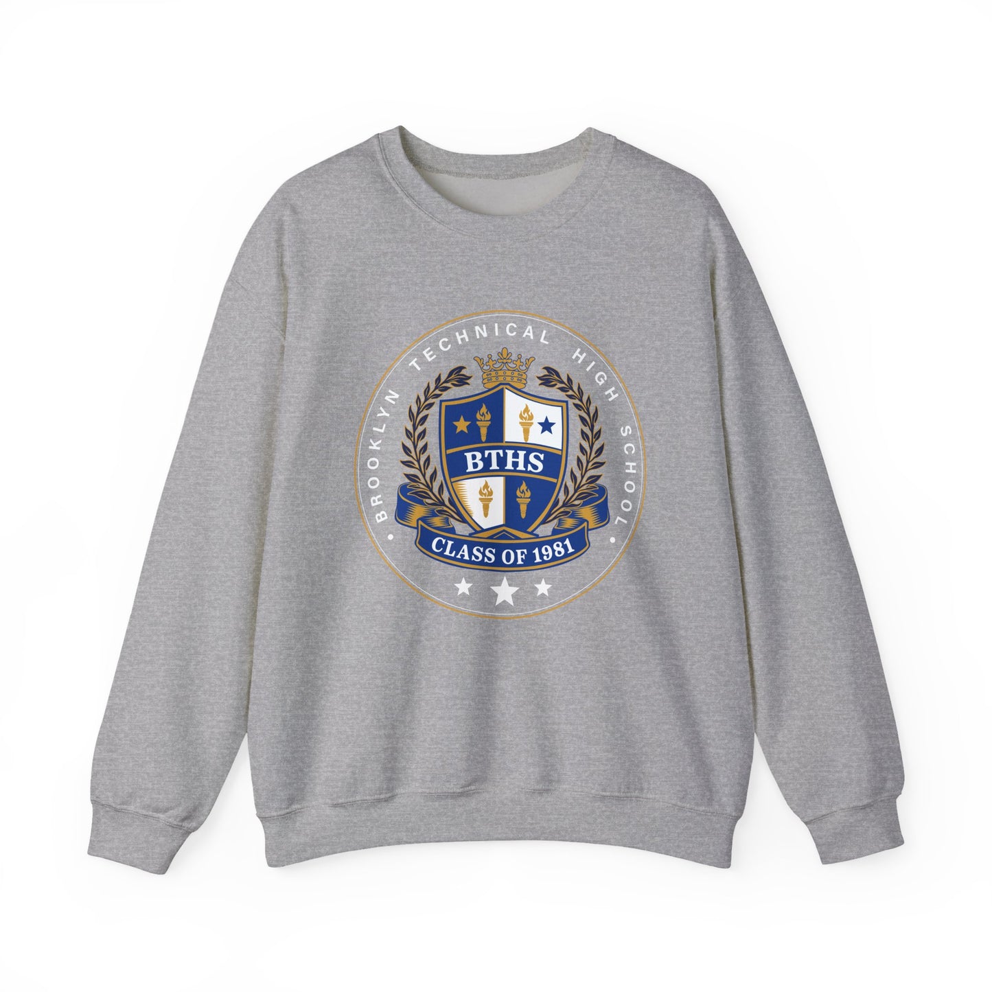 Class of 1981 - Men's Heavy Blend™ Crewneck Sweatshirt - Royal Blue Logo