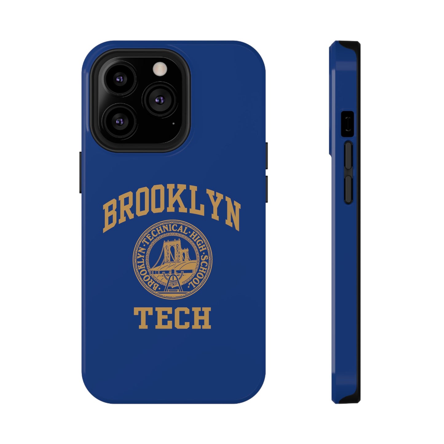 Brooklyn Tech Classic Logo - Impact-Resistant Phone Cases - Iphone Or Samsung - Navy