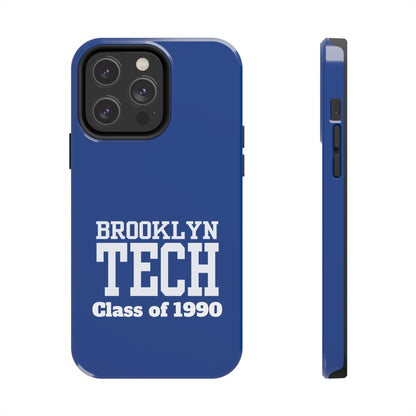 Brooklyn Tech Class Of 1990 Tough Phone Case - Blue