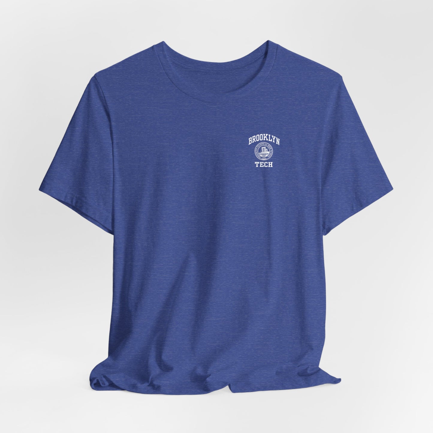 Classic Logo with Brooklyn Tech on Left Chest - Men's Bella + Canvas Short Sleeve Jersey T-Shirt