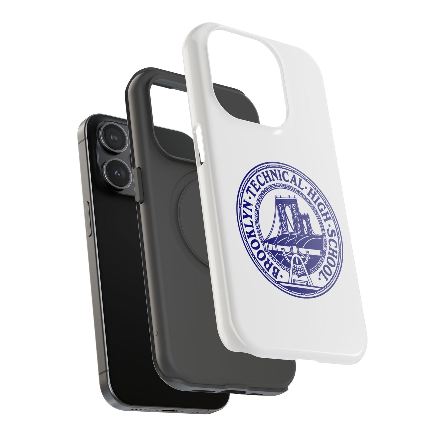 Classic Tech Seal - Impact-Resistant Phone Cases - Iphone Or Samsung - White